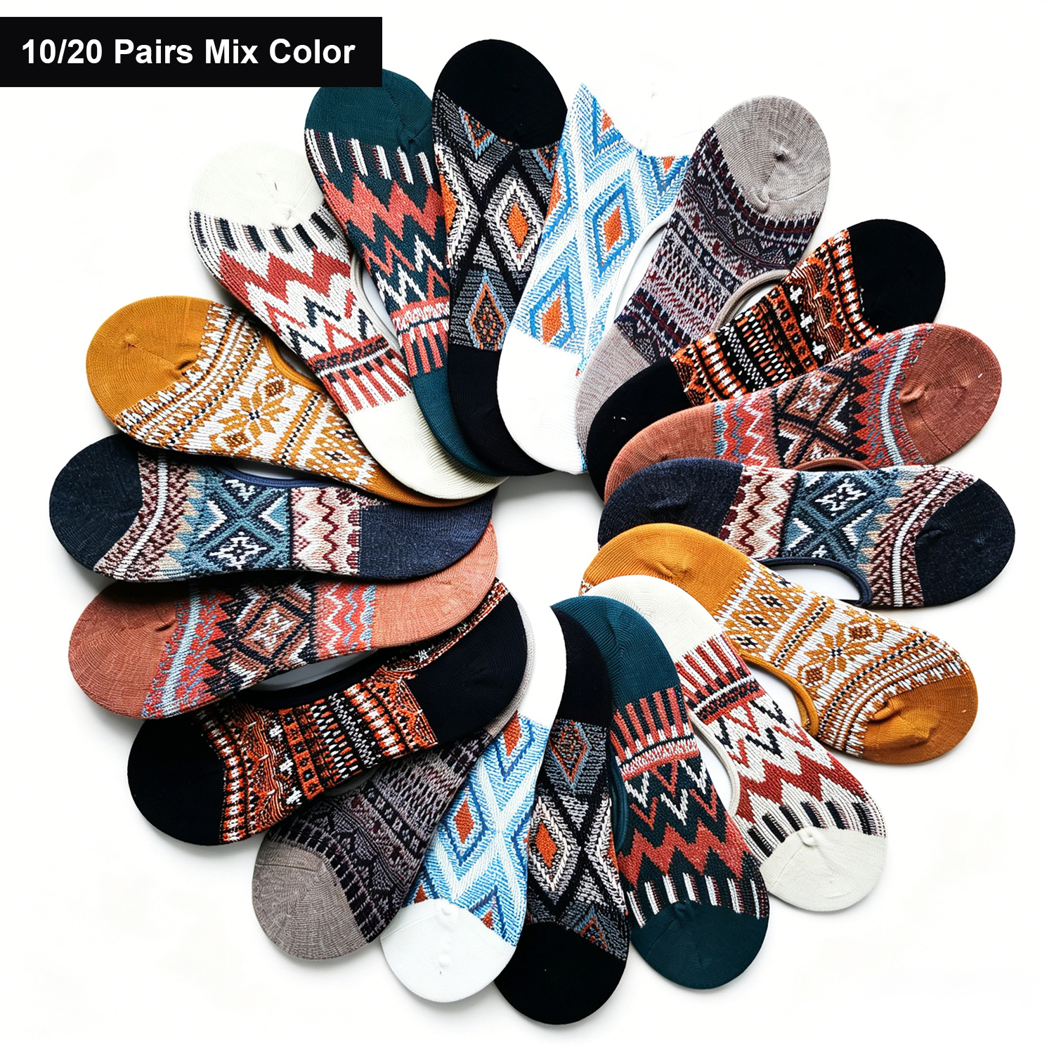 No Show Sock Women - 10/20 Pairs No Show Socks Men