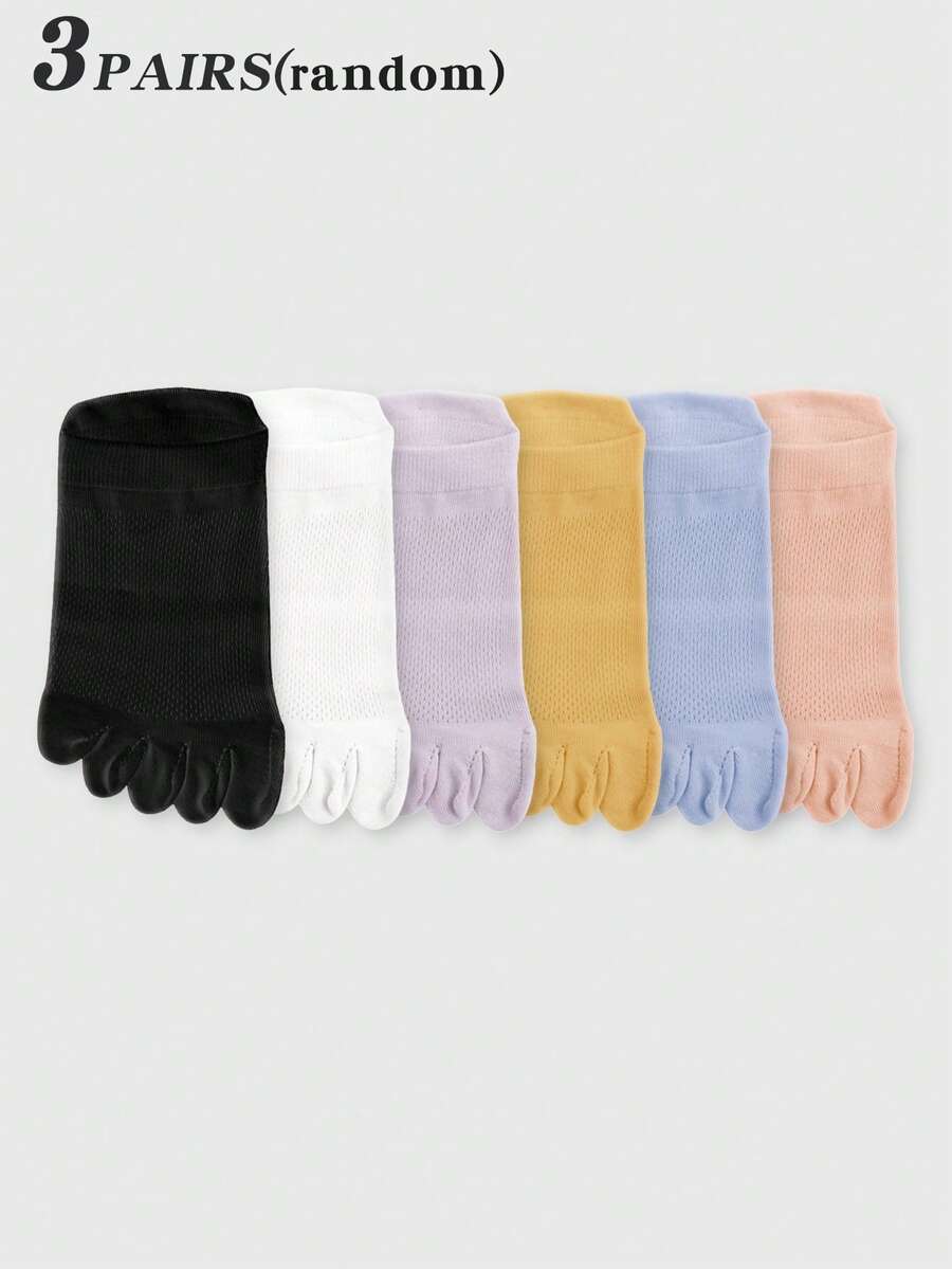 3 Pairs White Mesh Toe Socks F - مراجعة Ankle Sock Low Cut وسعره