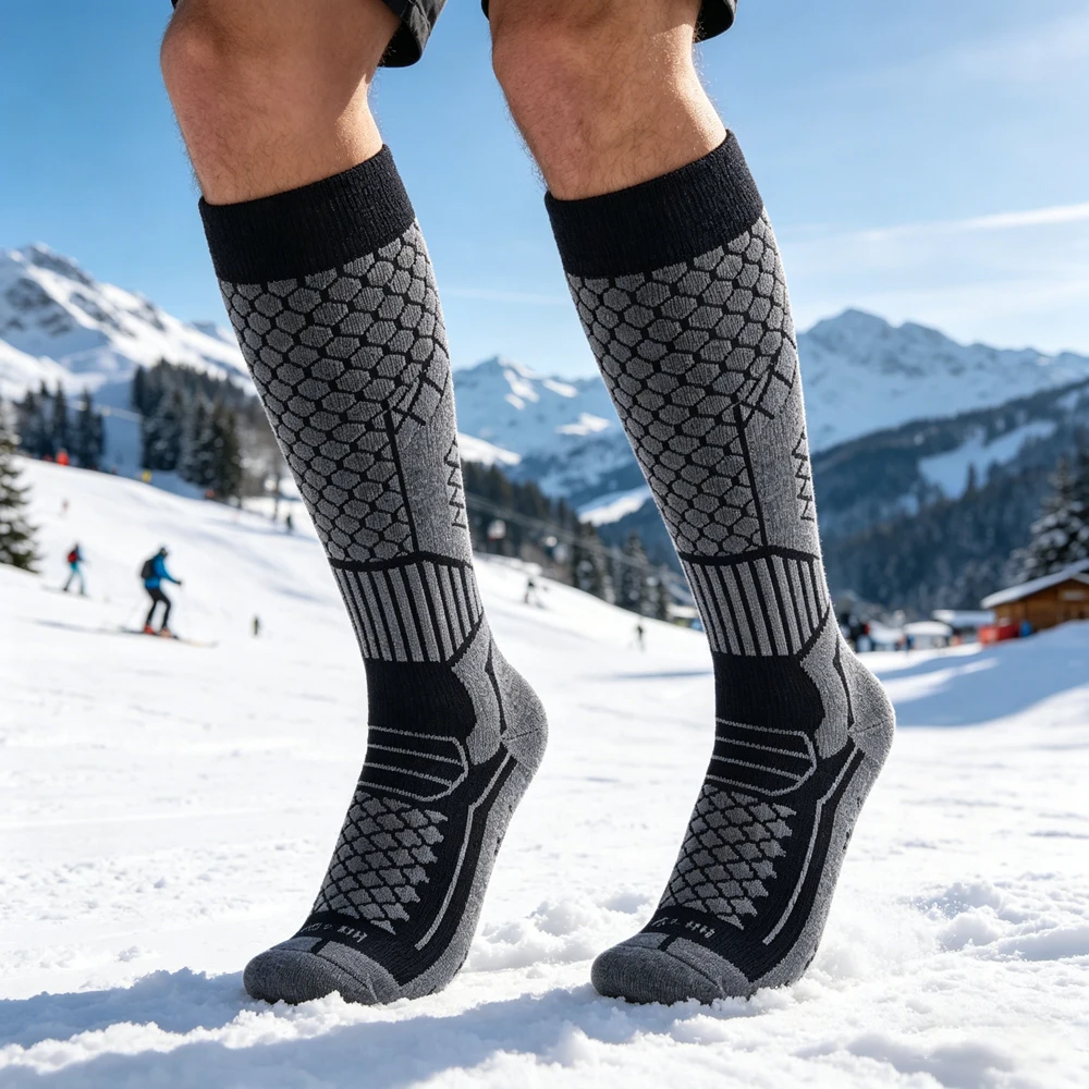 1Pair Moisture-Wicking Thicken - مراجعة Thermal Sock Winter وسعره