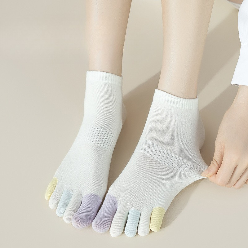 6 pairs Summer thin breathable - مراجعة Toe Sock Split وسعره