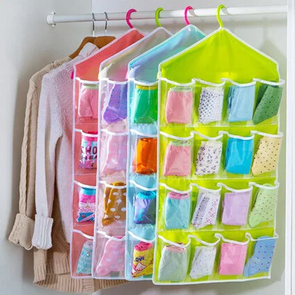 Hot 16Pockets WardrobePockets  - مراجعة Sock Organizer Tray وسعره