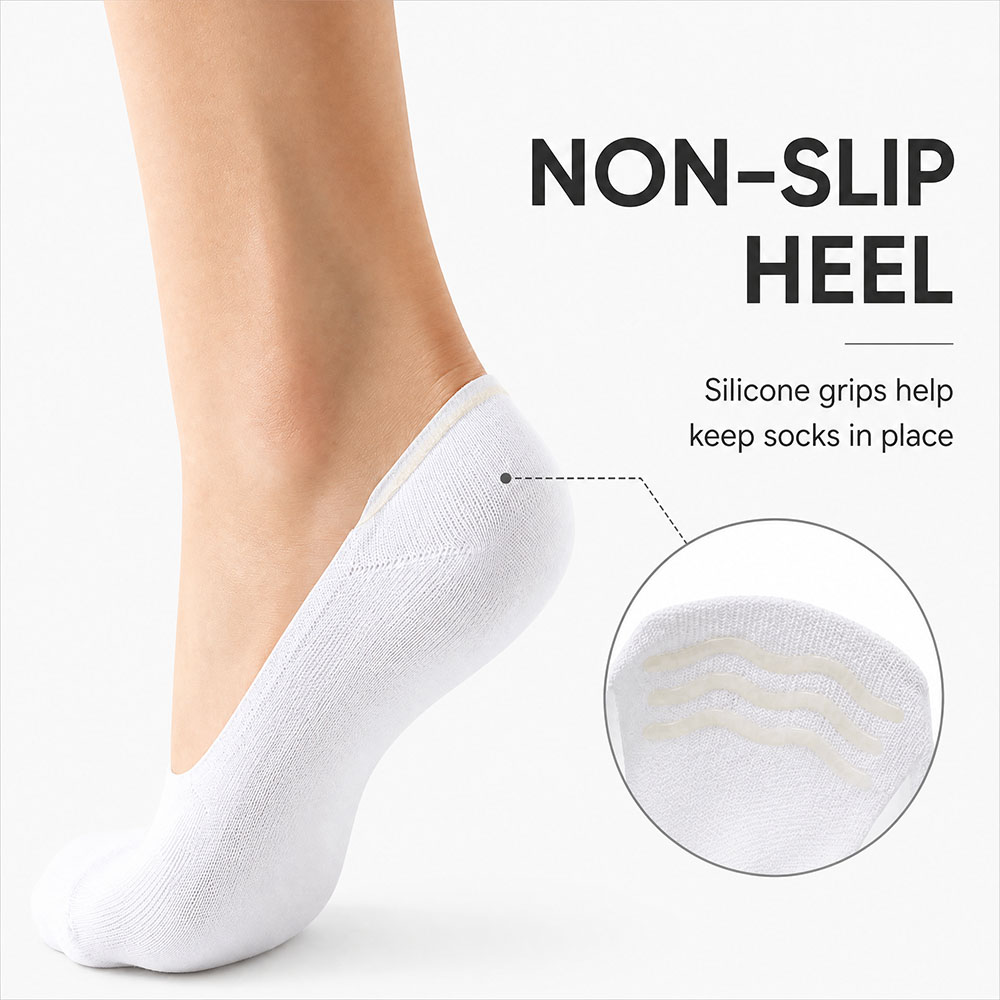 6 Pairs Unisex Cotton No Show  - مراجعة Invisibility Sock Loafer وسعره