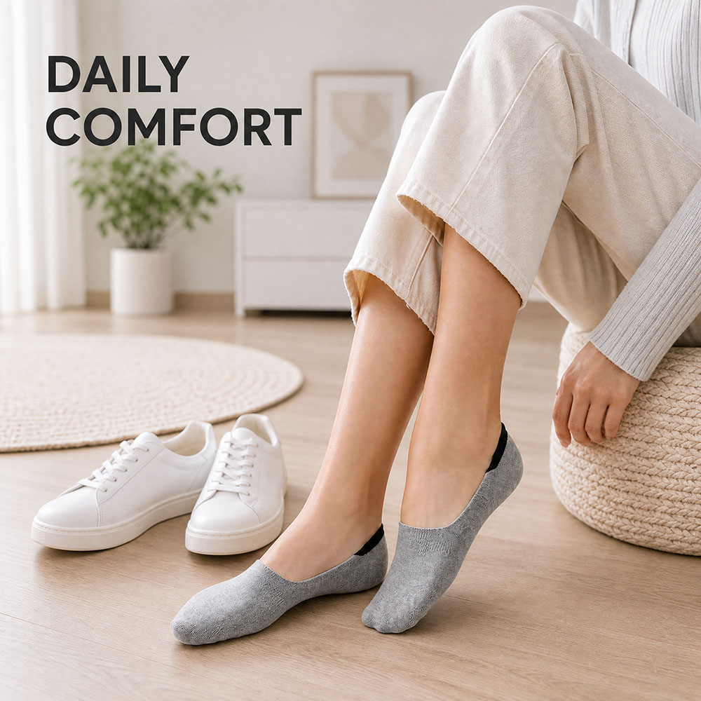 6 Pairs Unisex Cotton No Show  - مراجعة Invisibility Sock Loafer وسعره