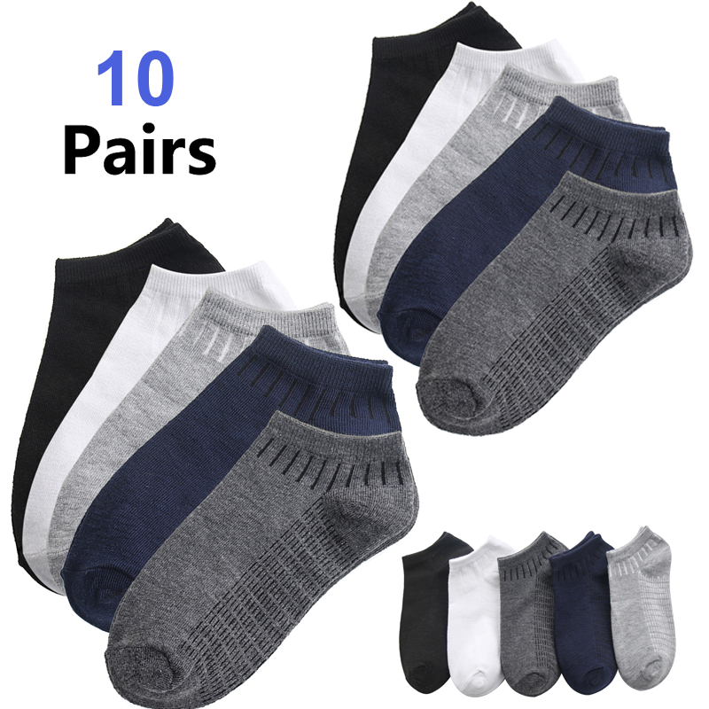 5/10 Pairs Men's Ankle Socks A - مراجعة Ankle Sock Low Cut وسعره