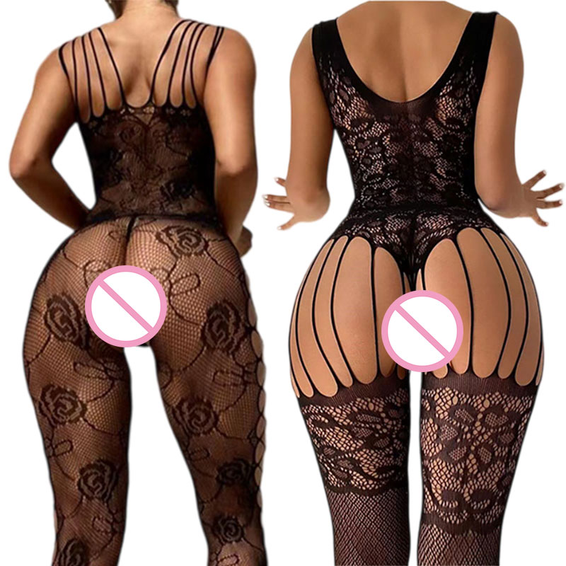 Black Crotchless Soft Stretch  - مراجعة Fishnet Stocking Women وسعره