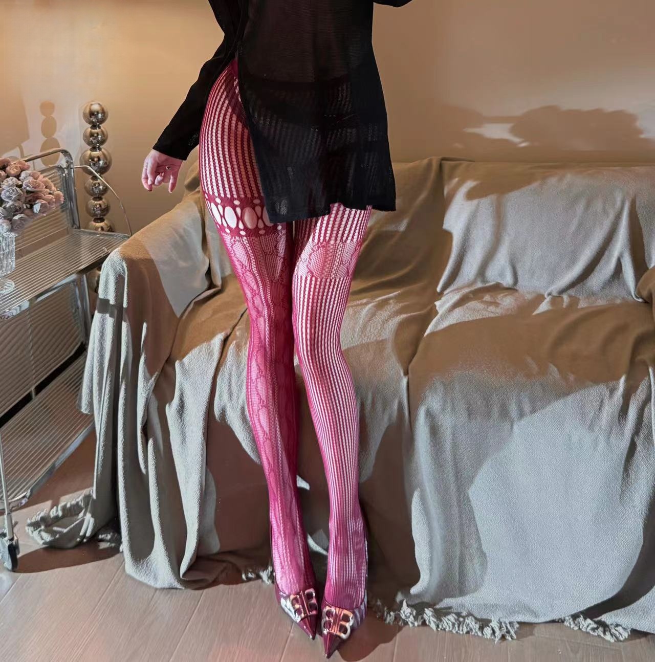 See-through Vintage AB-style L - مراجعة Fishnet Stocking Women وسعره