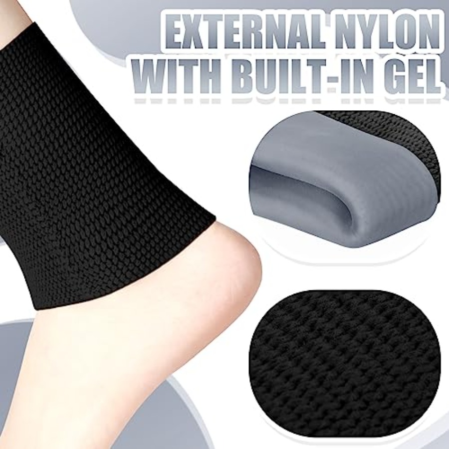 2 Pcs Ankle Gel Sleeves Padded - مراجعة Ankle Brace Sock وسعره