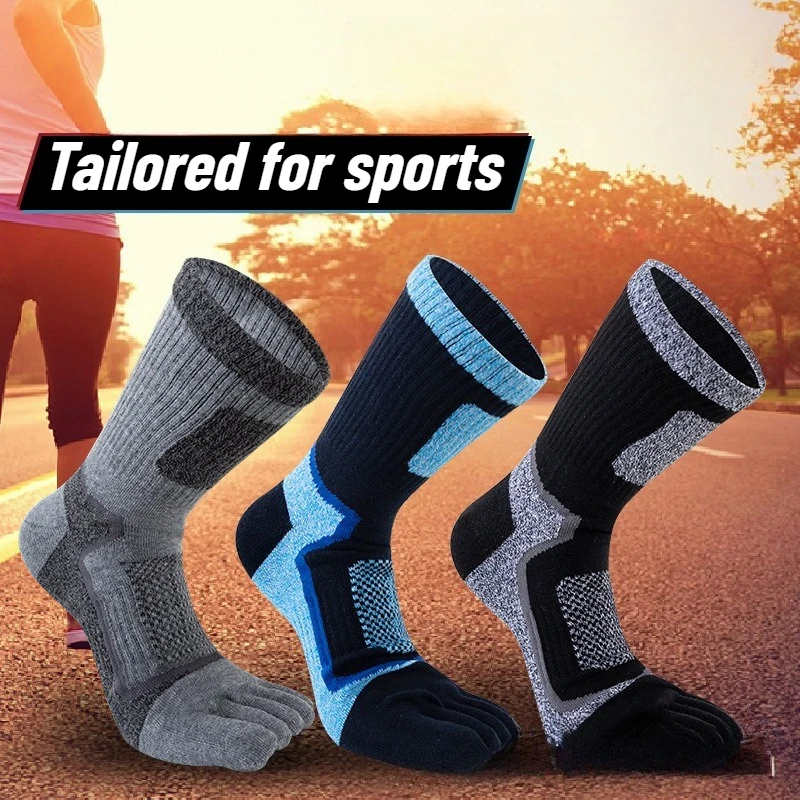 3 Pairs Men Sports Five Finger - مراجعة Toe Sock Split وسعره