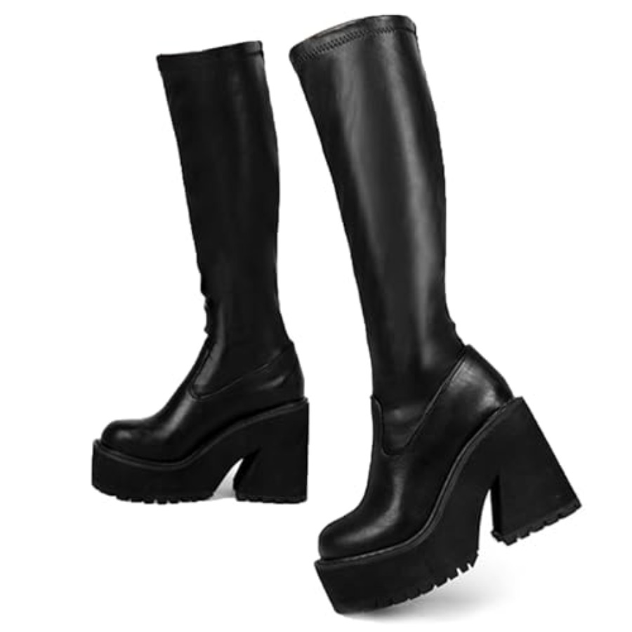AMINUGAL Womens Elastic Knee H - مراجعة Knee High Sock Women وسعره