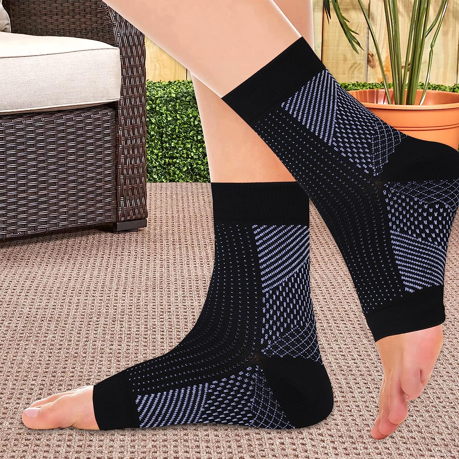 1Pair Ankle Brace Compression  - مراجعة Ankle Brace Sock وسعره