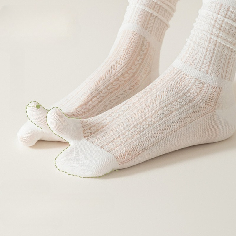 5 Pairs Split-toe Socks Women  - مراجعة Toe Sock Split وسعره