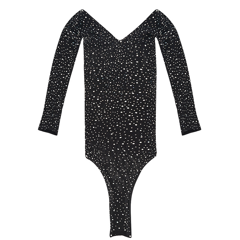 Women Rhinestone Glitter Bodys - مراجعة Fishnet Stocking Women وسعره