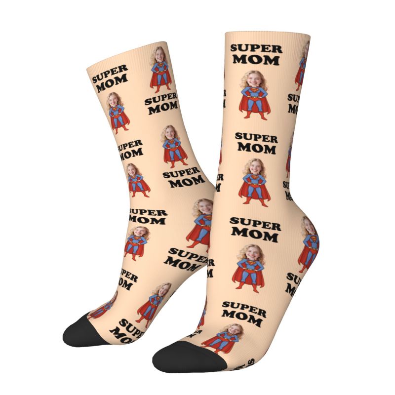 Super Mom Custom Mens Crew Soc - مراجعة Dress Sock Men وسعره