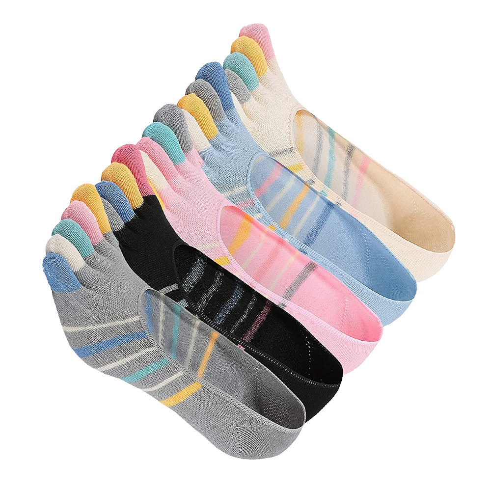 5 Pairs Yoga Five Finger Socks - مراجعة Invisibility Sock Loafer وسعره
