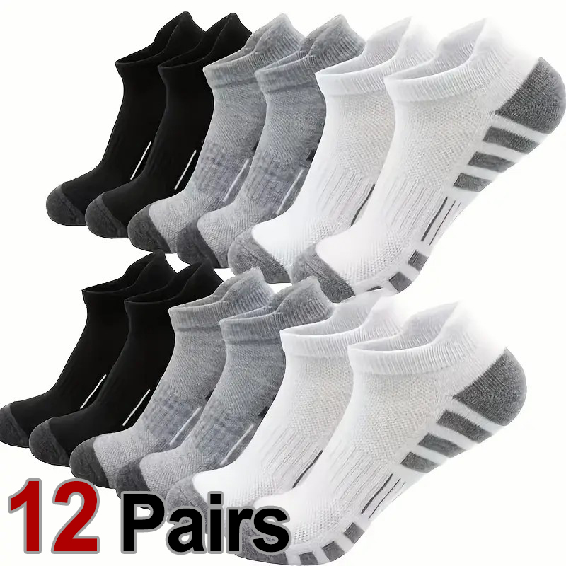 12 Pairs Men Breathable Sports - مراجعة Ankle Brace Sock وسعره