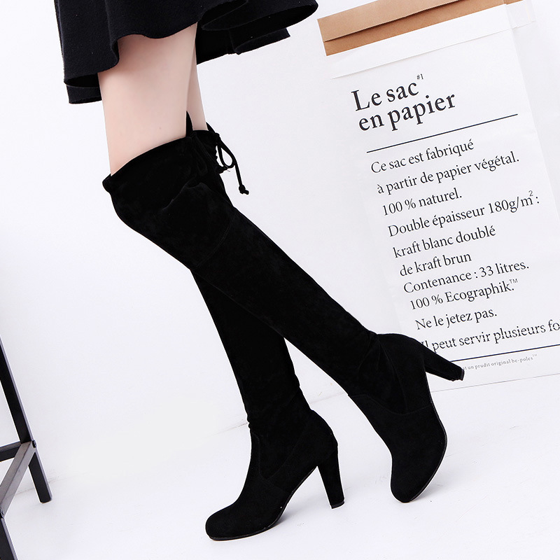 Women's Boots Stretch Fabric O - مراجعة Knee High Sock Women وسعره