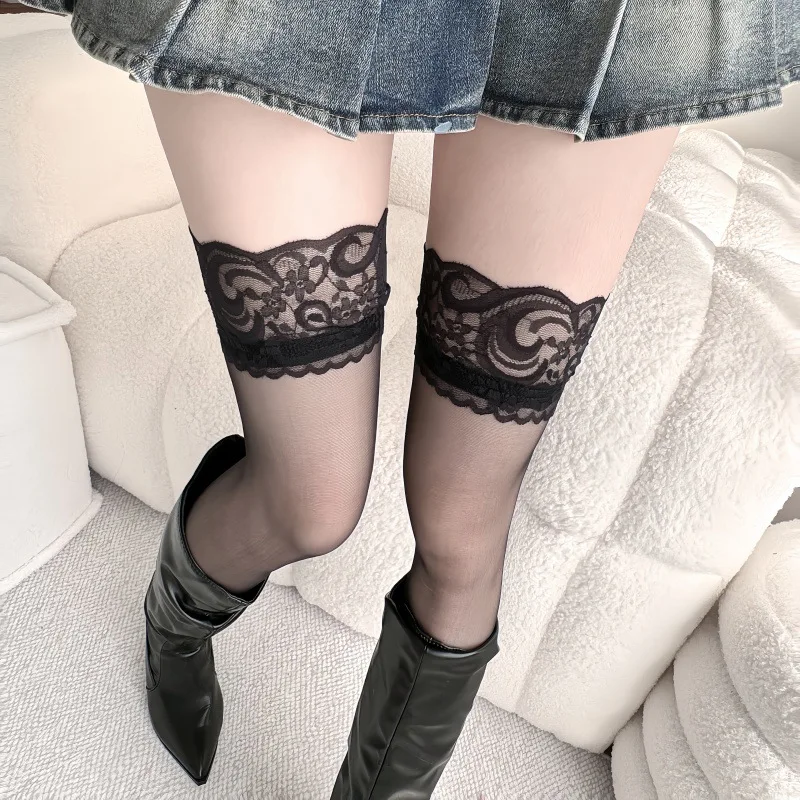Lace Stockings Women Belt Flor - مراجعة Tights Pantyhose Sheer وسعره