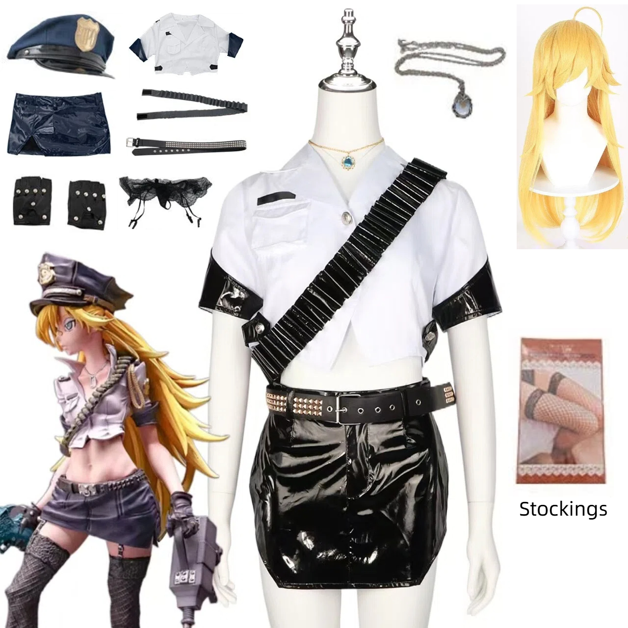 Anime Panty Stocking Cosplay C - مراجعة Fishnet Stocking Women وسعره