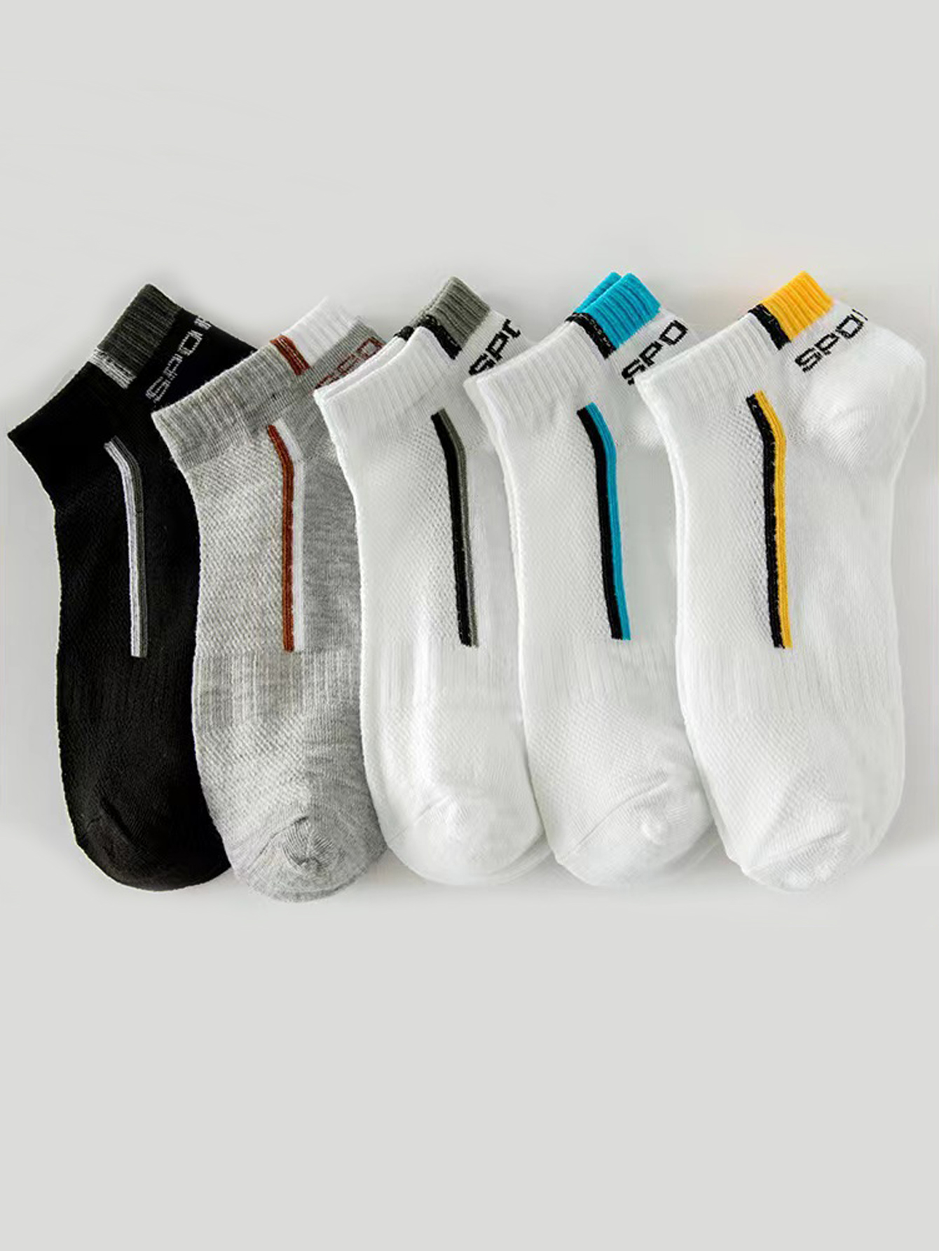 5/40 Pairs Mens Ankle Boat Soc - مراجعة Ankle Sock Low Cut وسعره