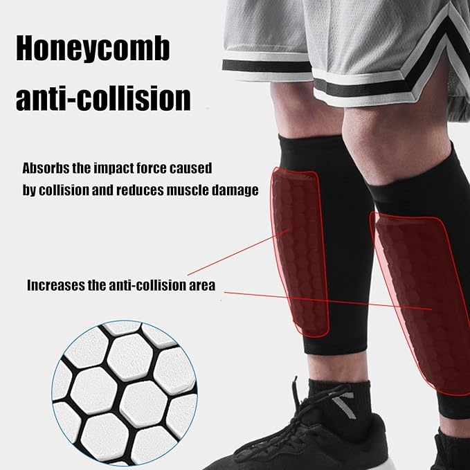 Soccer Shin Guards Shin Guard  - مراجعة Compression Sleeve Calf وسعره
