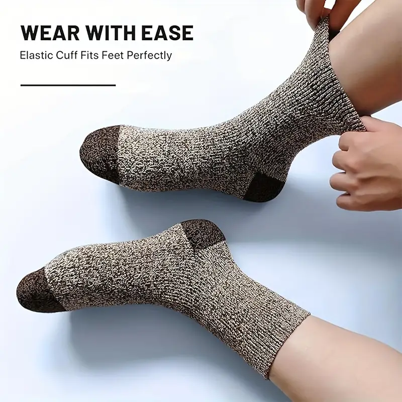 5 Pairs Merino Wool Socks For  - مراجعة Wool Hiking Sock وسعره