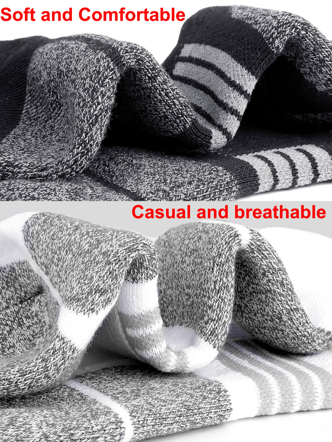 Men's Ankle Socks 6/12 Pairs B - مراجعة Ankle Sock Low Cut وسعره