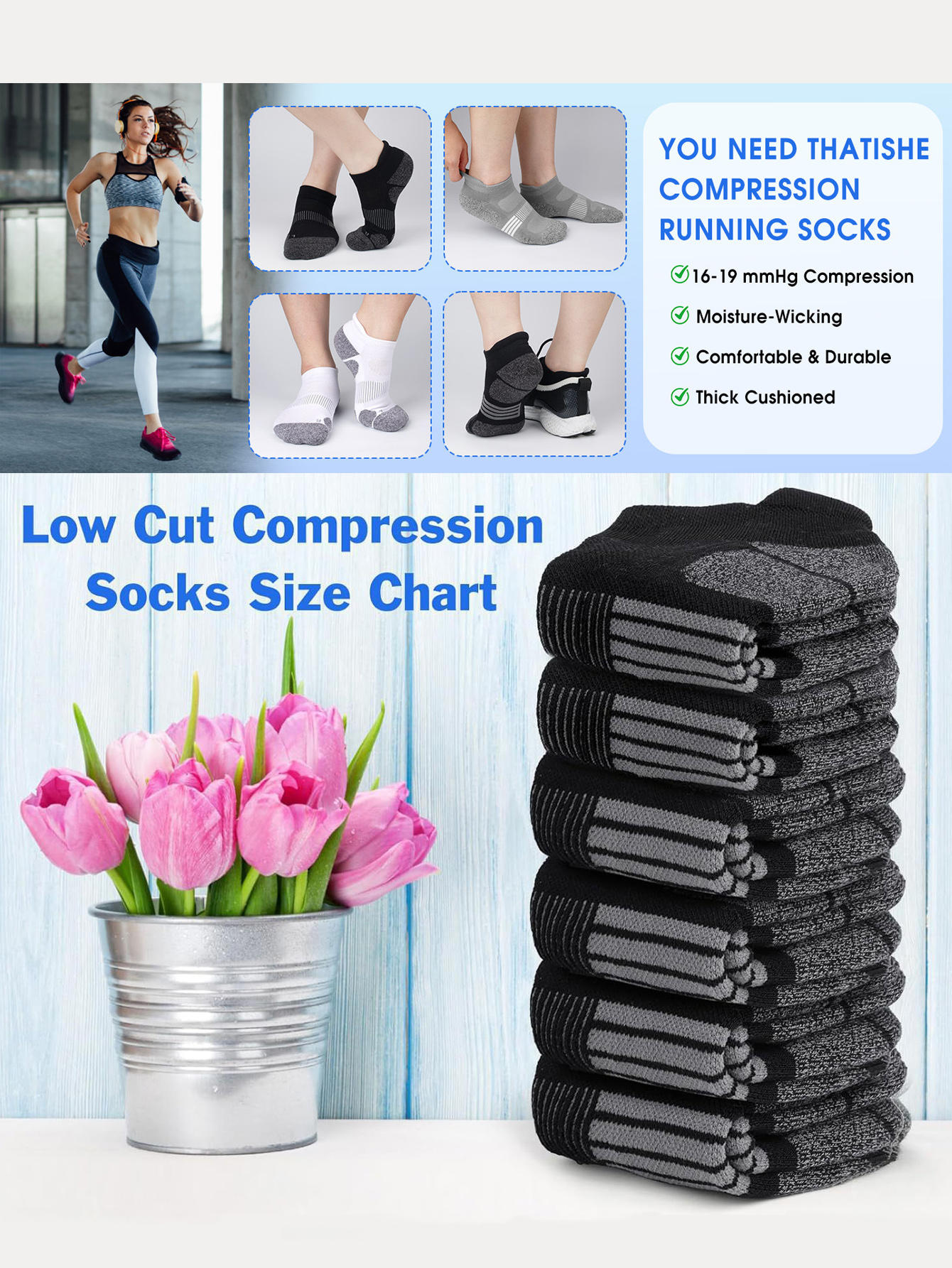 Men's Ankle Socks 6/12 Pairs B - مراجعة Ankle Sock Low Cut وسعره