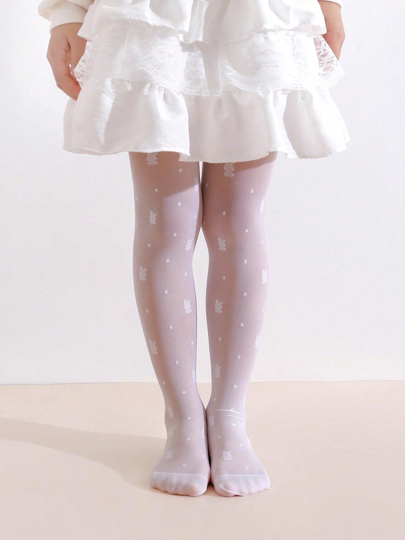 2Pack Toddler Girl Rabbit Prin - مراجعة Tights Pantyhose Sheer وسعره