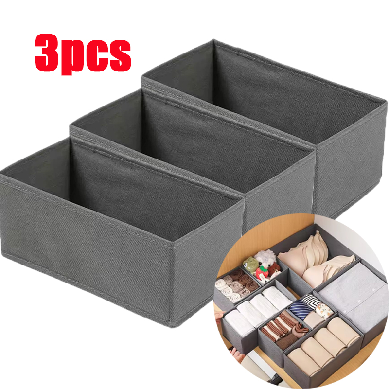 3PC Fabric Underwear Storage B - مراجعة Sock Organizer Tray وسعره