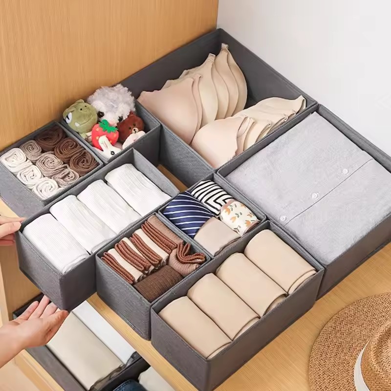 3PC Fabric Underwear Storage B - مراجعة Sock Organizer Tray وسعره