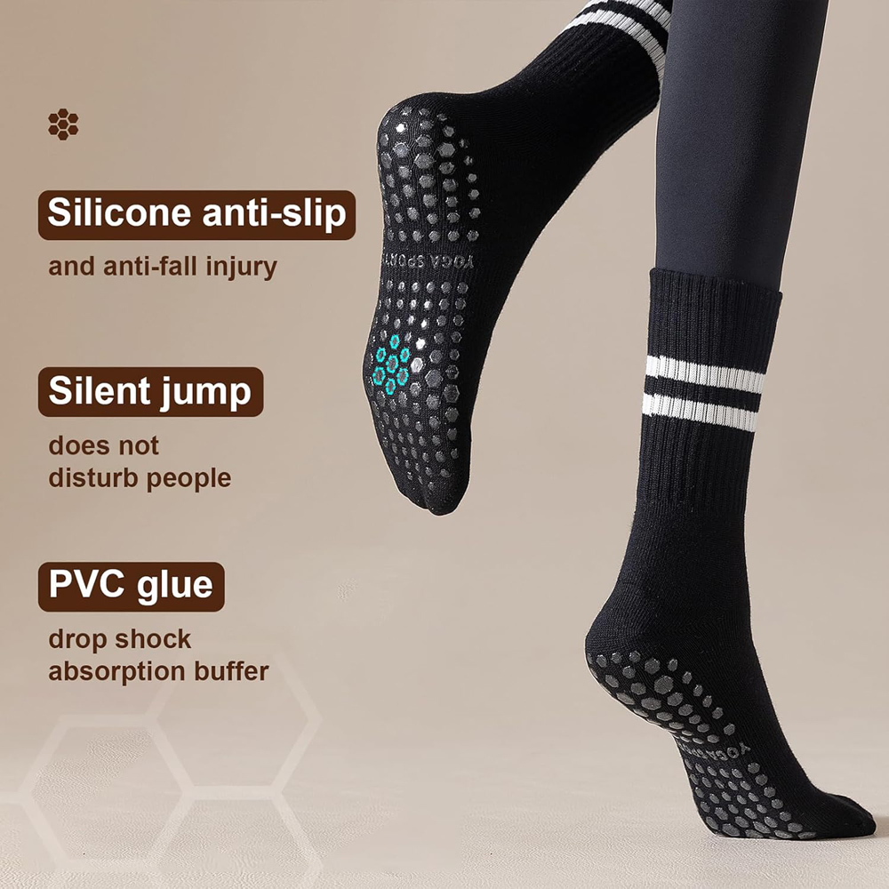 Yoga Pilates Socks with Grips  - مراجعة Grip Sock Yoga وسعره