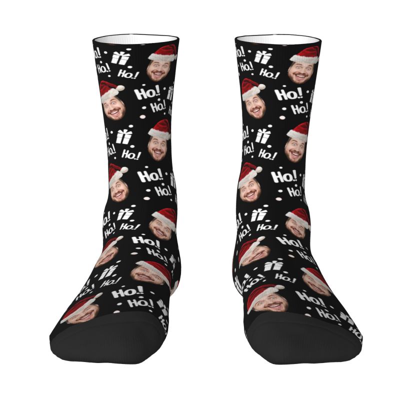 Christmas Face Photo Personali - مراجعة Dress Sock Men وسعره
