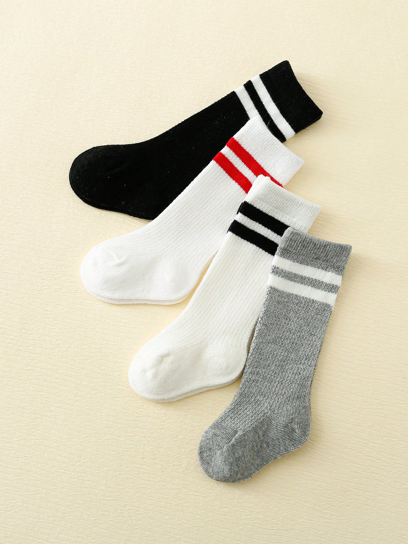 4-Pack Baby Toddler Striped Cr - مراجعة Cotton Crew Sock Pack وسعره