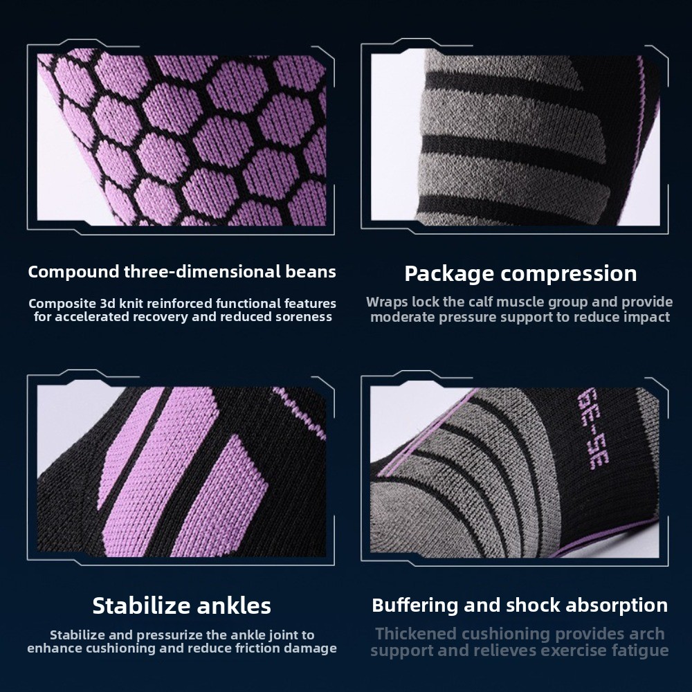 New Thickened Ski Socks Breath - مراجعة Thermal Sock Winter وسعره
