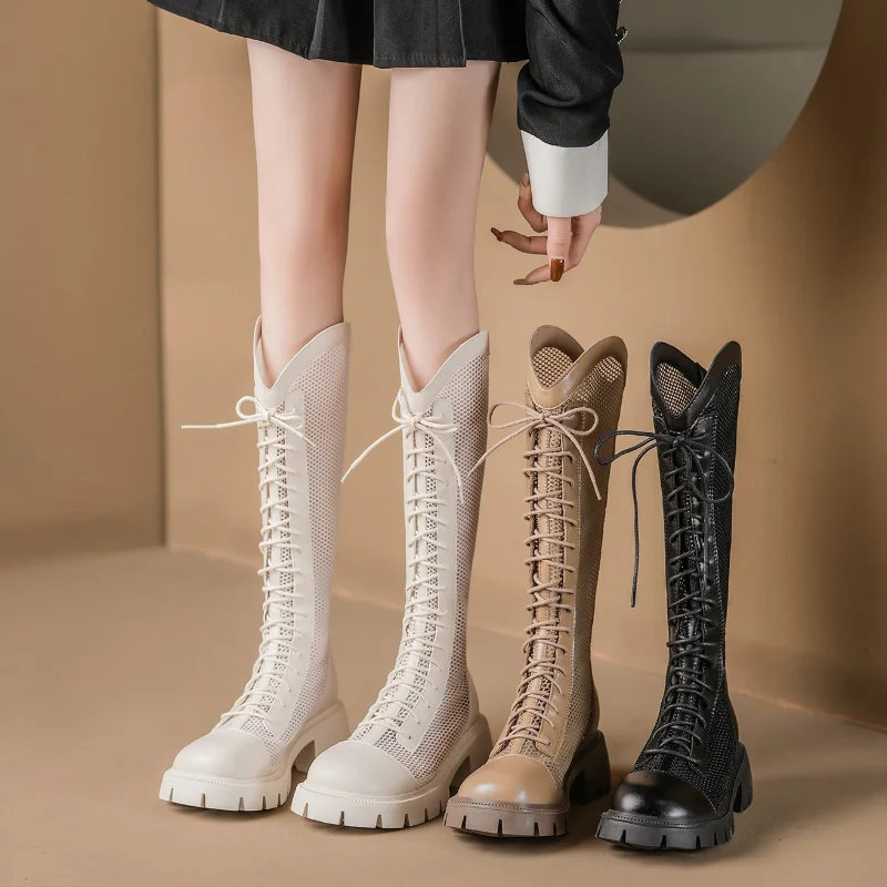 Women Summer Knee-high Mesh Hi - مراجعة Knee High Sock Women وسعره