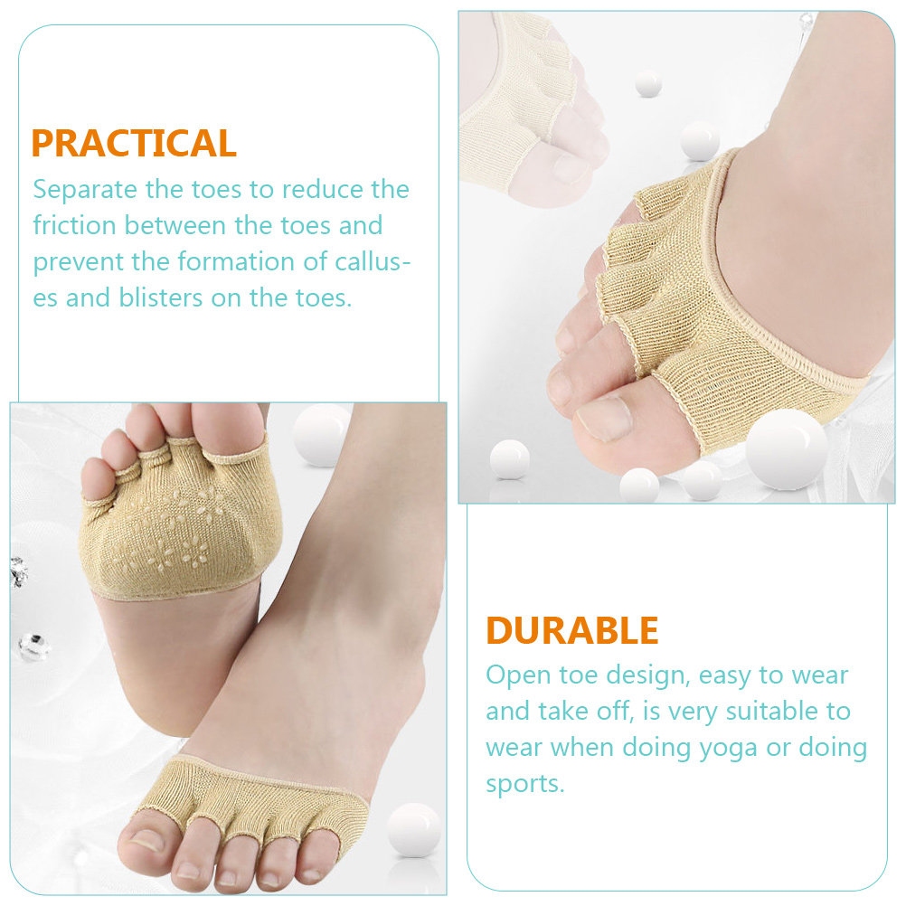 2Pairs Cotton Toeless Yoga Soc - مراجعة Grip Sock Yoga وسعره