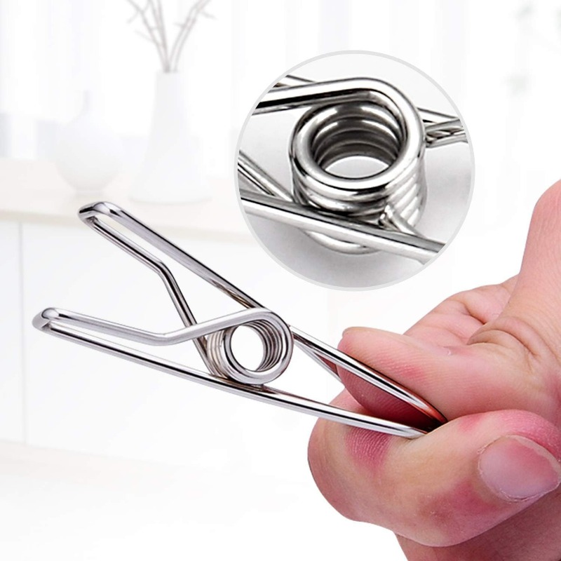 10/50PCS Stainless Steel Clips - مراجعة Sock Organizer Tray وسعره