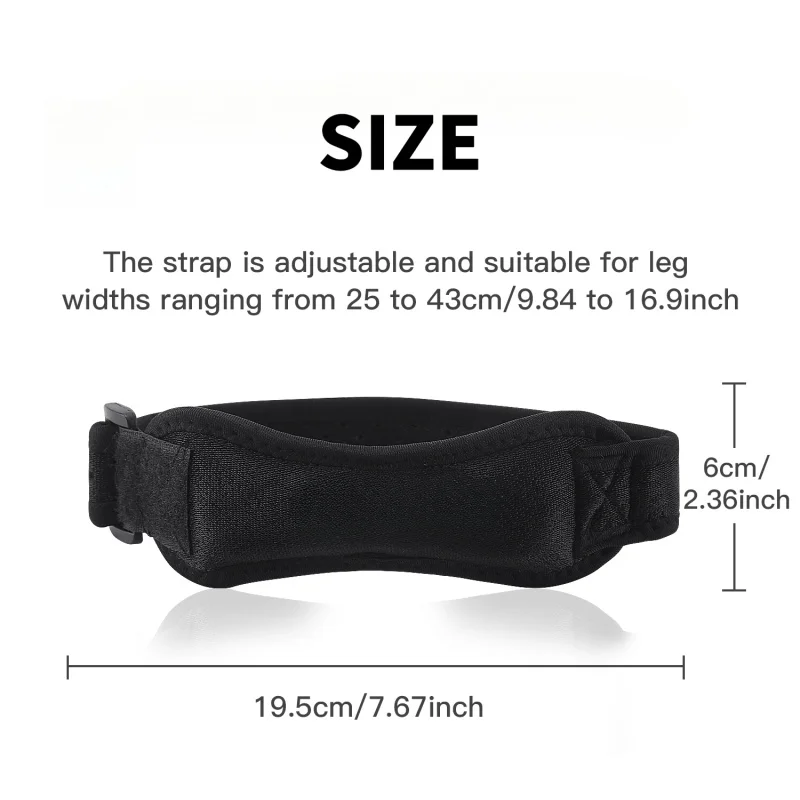 1PCS  Knee Patellar Tendon Kne - مراجعة Compression Sleeve Calf وسعره