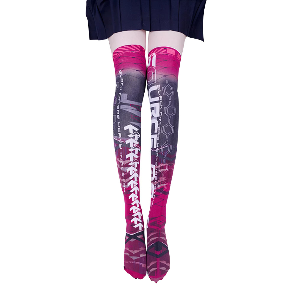 Anime Game Robot AI Mech Stock - مراجعة Knee High Sock Women وسعره