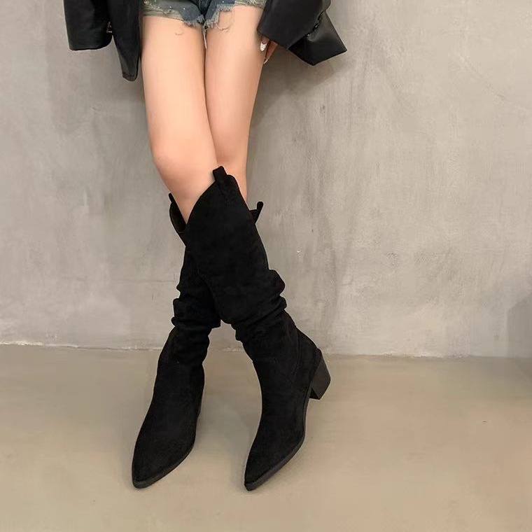 Long boots 2026 French retro c - مراجعة Knee High Sock Women وسعره