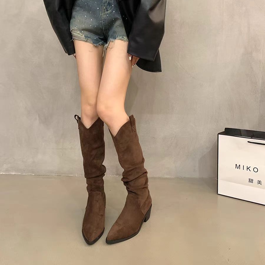 Long boots 2026 French retro c - مراجعة Knee High Sock Women وسعره
