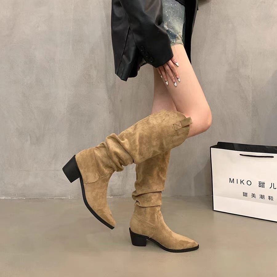 Long boots 2026 French retro c - مراجعة Knee High Sock Women وسعره