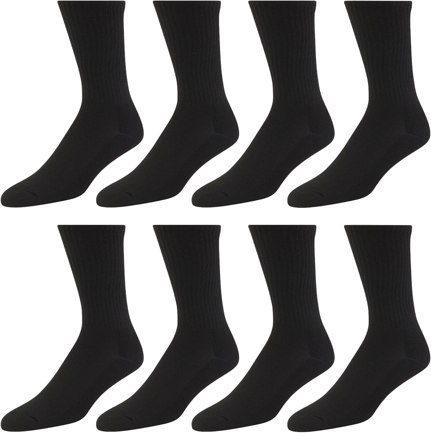 Premium Athletic Men's 8-Pack  - مراجعة Cotton Crew Sock Pack وسعره