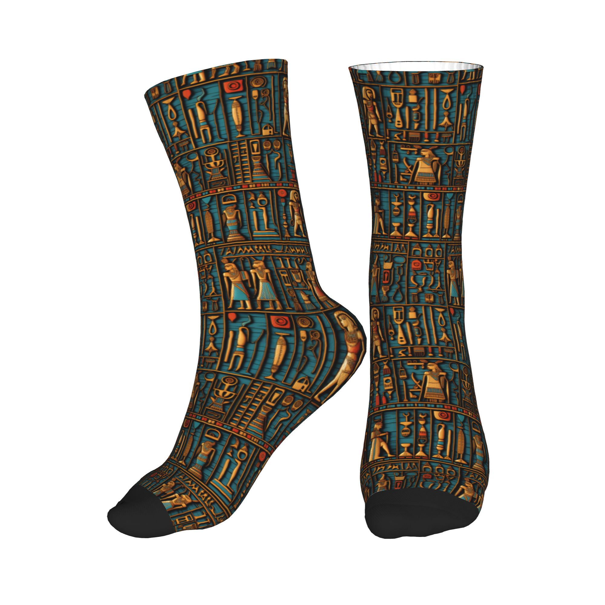 Cool Men's Egyptian Hieroglyph - مراجعة Dress Sock Men وسعره