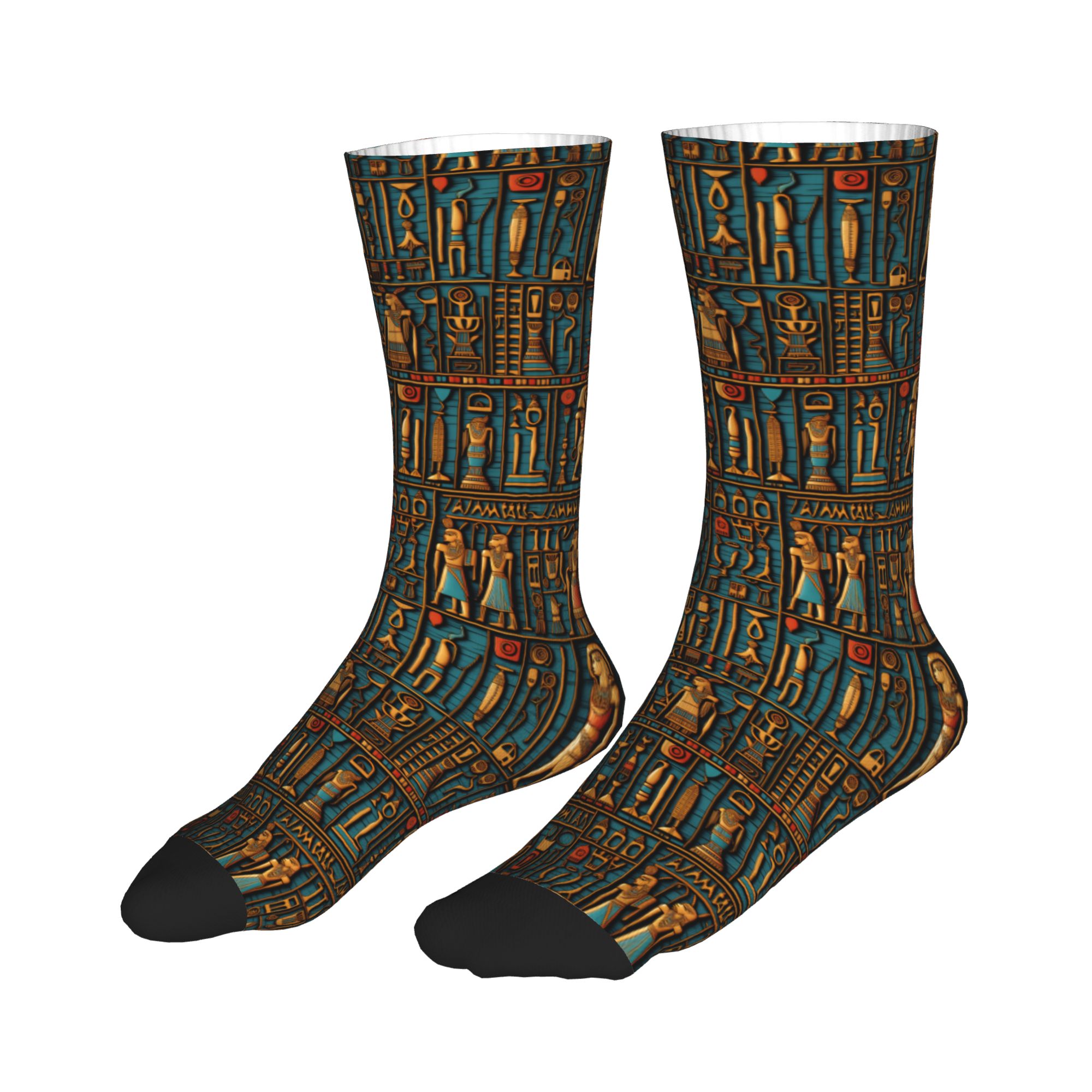 Cool Men's Egyptian Hieroglyph - مراجعة Dress Sock Men وسعره