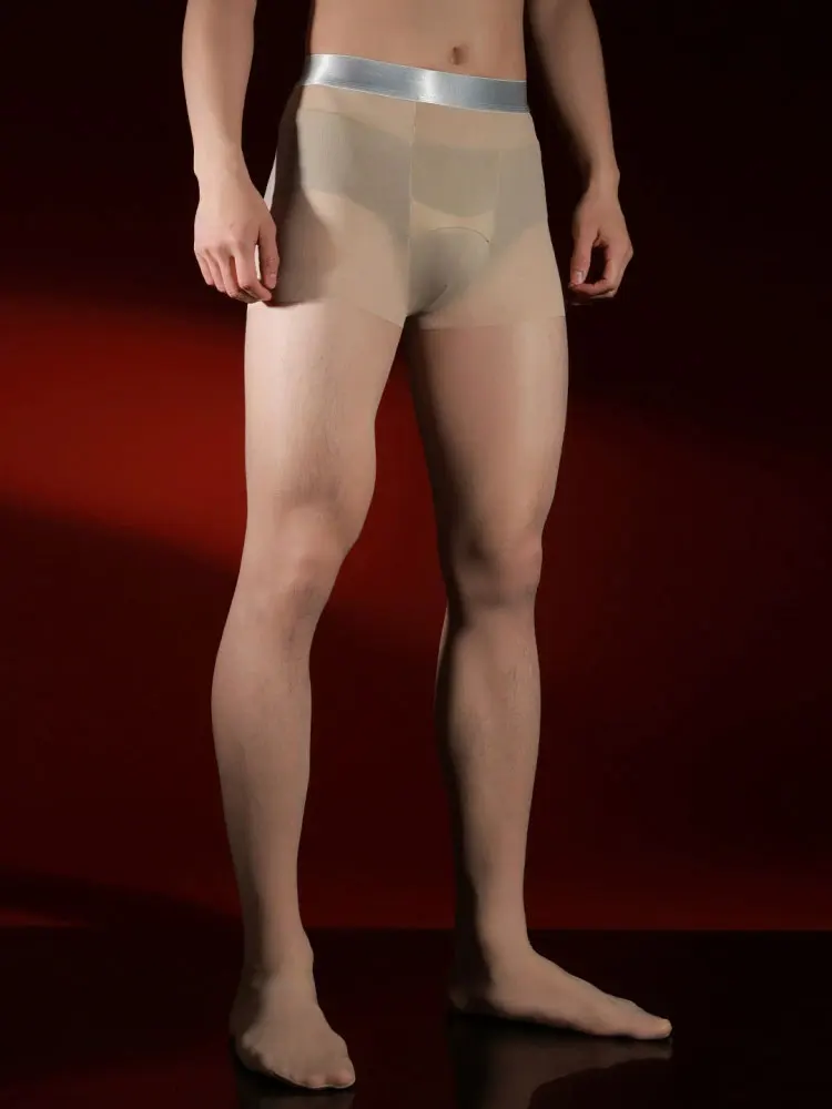 Sexy Men Traceless Silver Wais - مراجعة Tights Pantyhose Sheer وسعره