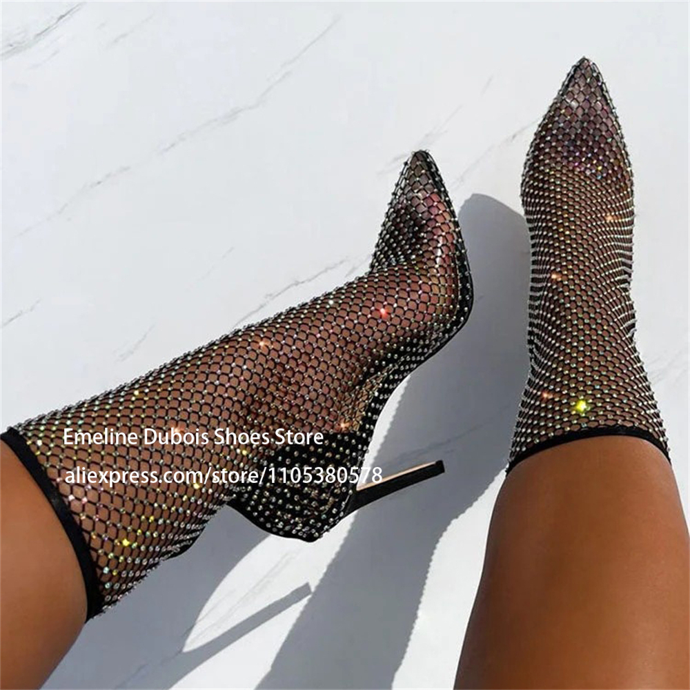 Rhinestones Fishnet Stocking S - مراجعة Fishnet Stocking Women وسعره